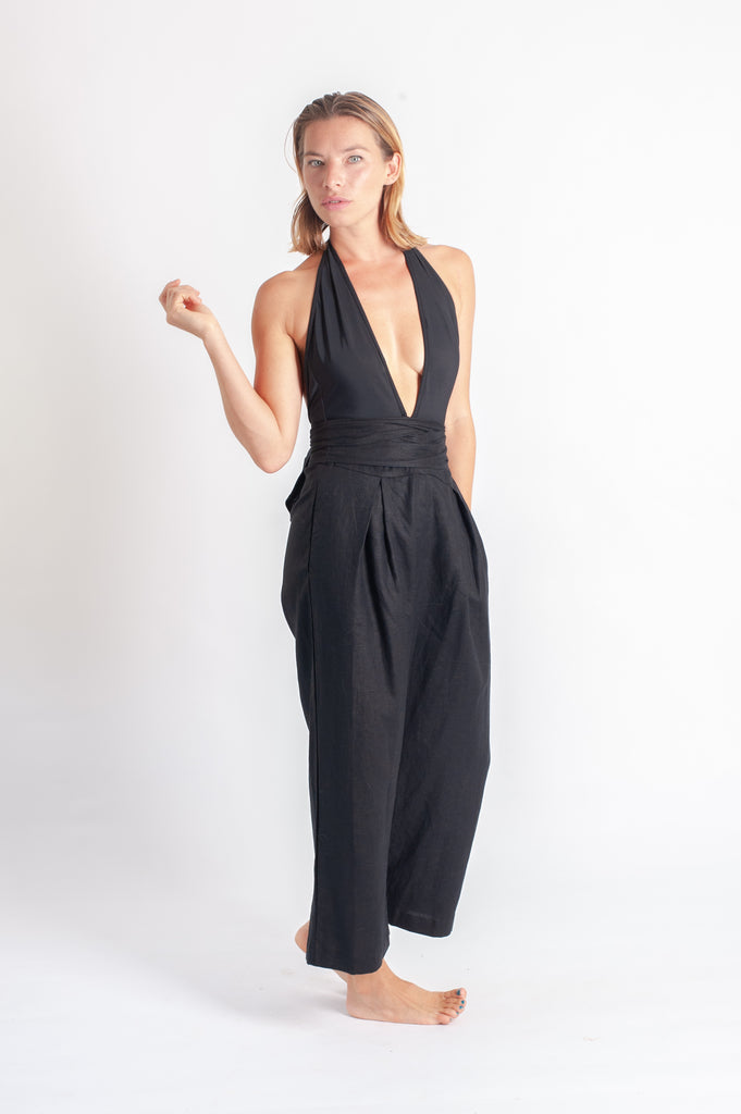 Lore Pant - Black Luxe Linen