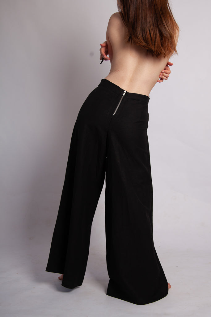 Gab Pant - Black Linen Mix