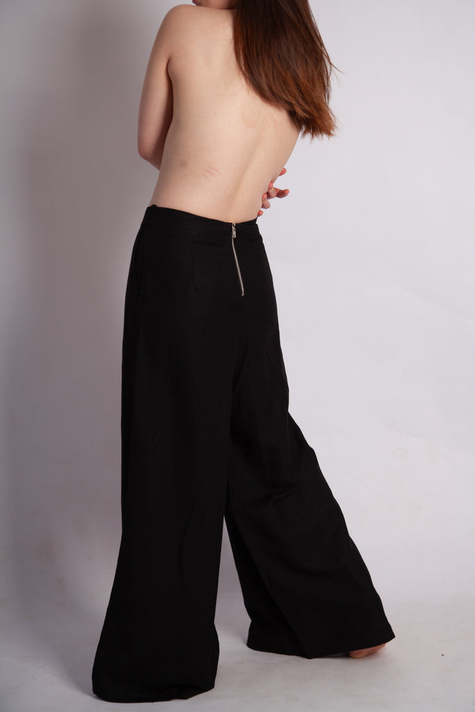 Gab Pant - Black Linen Mix