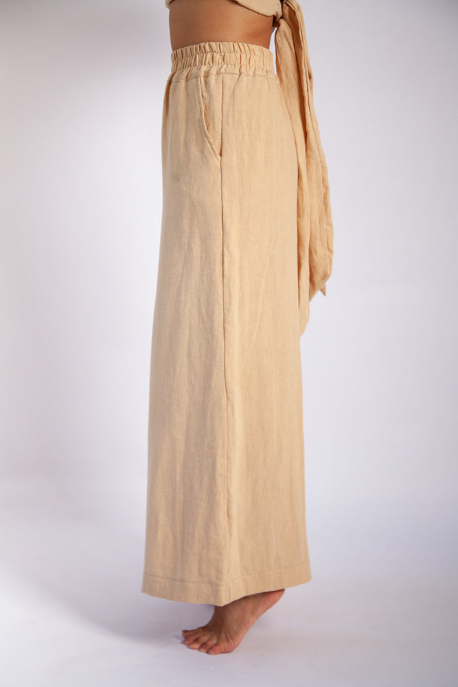 Mona Pant - Sand Antique Linen