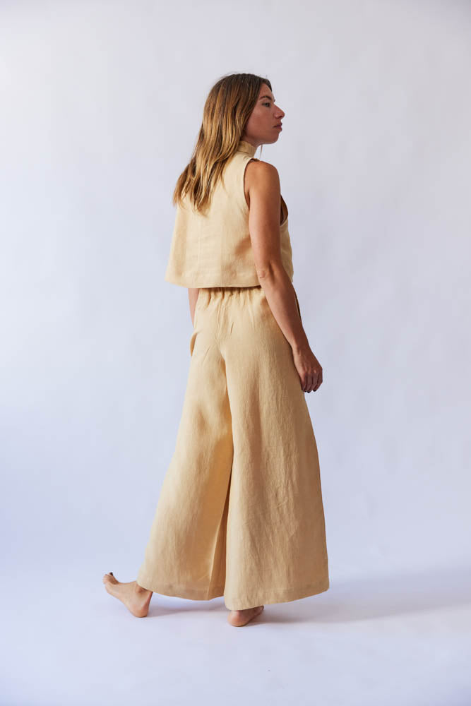 Mona Pant - Sand Antique Linen