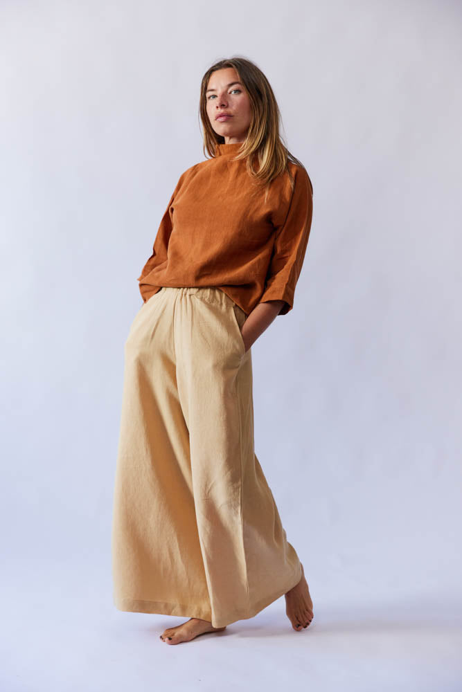 Mona Pant - Sand Antique Linen