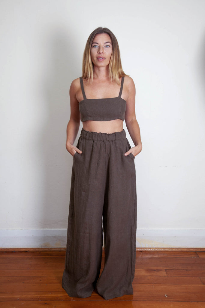 Moni Pant - Olive Hemp