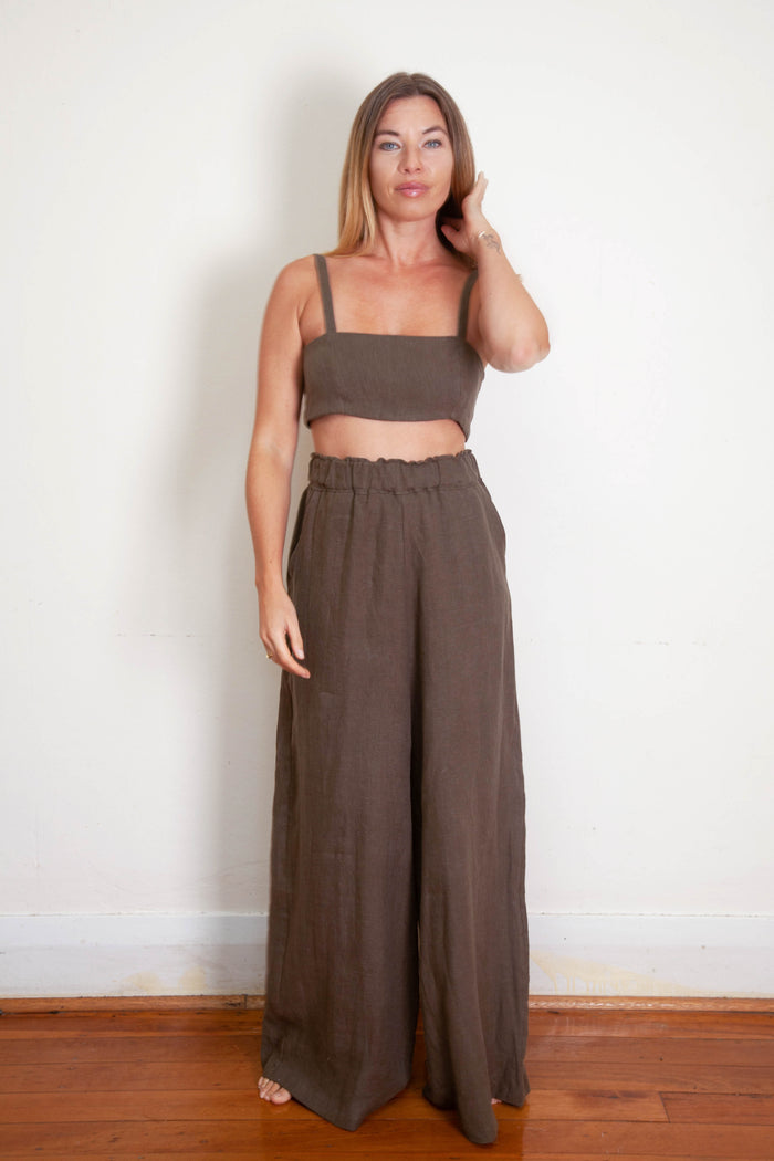 Moni Pant - Olive Hemp