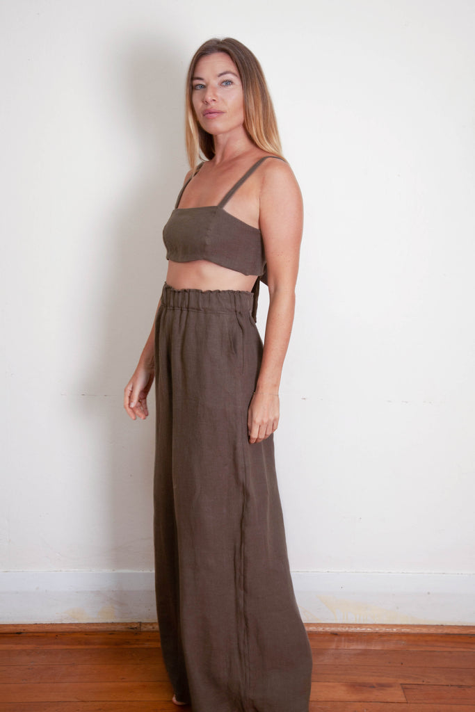 Moni Pant - Olive Hemp