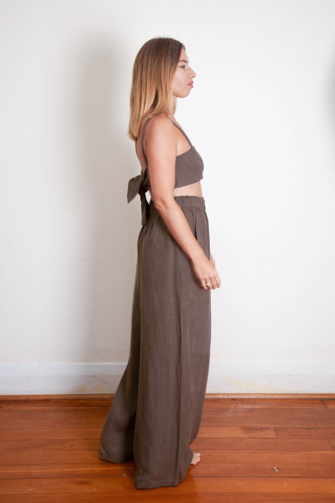 Moni Pant - Olive Hemp