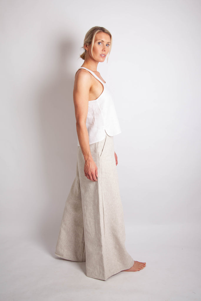 Gab Pant - Natural Luxe Linen