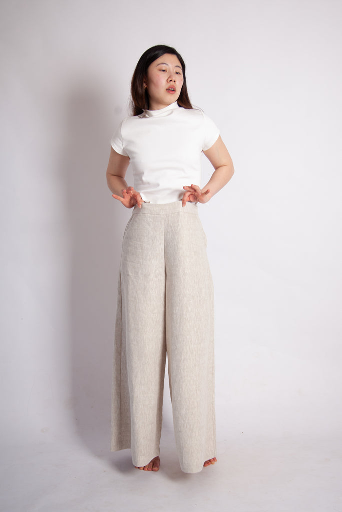 Gab Pant - Natural Luxe Linen