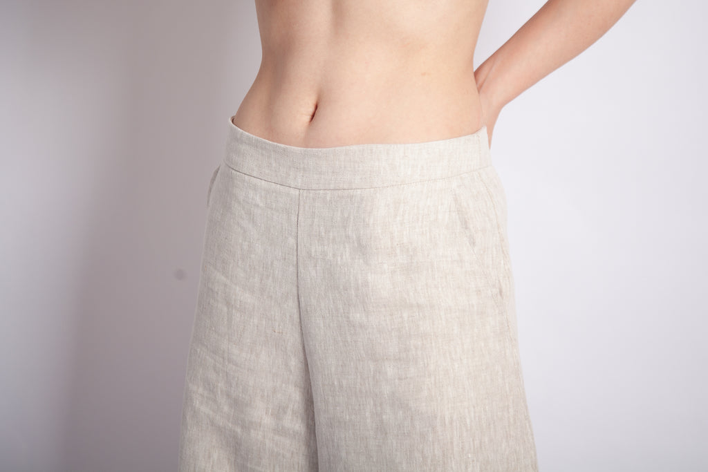 Gab Pant - Natural Luxe Linen