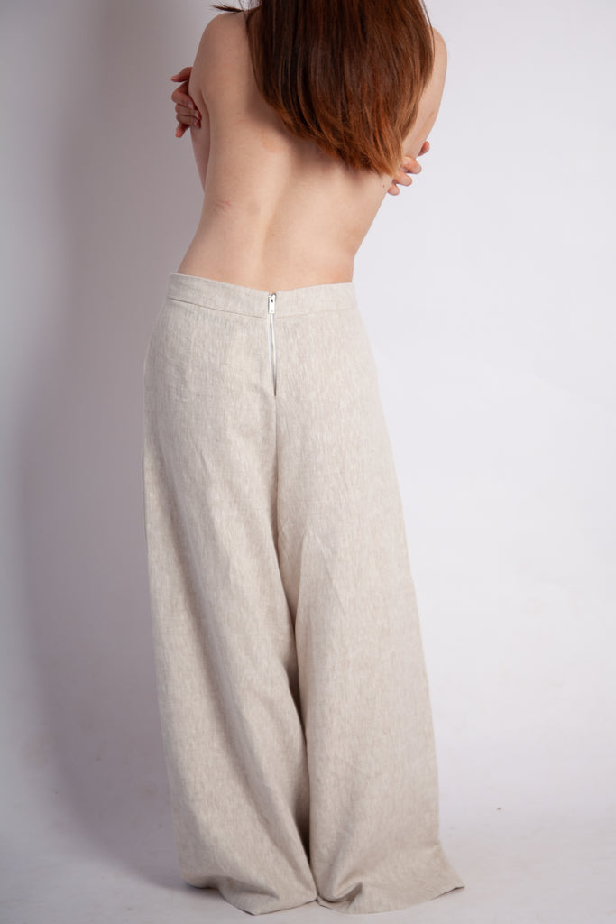 Gab Pant - Natural Luxe Linen