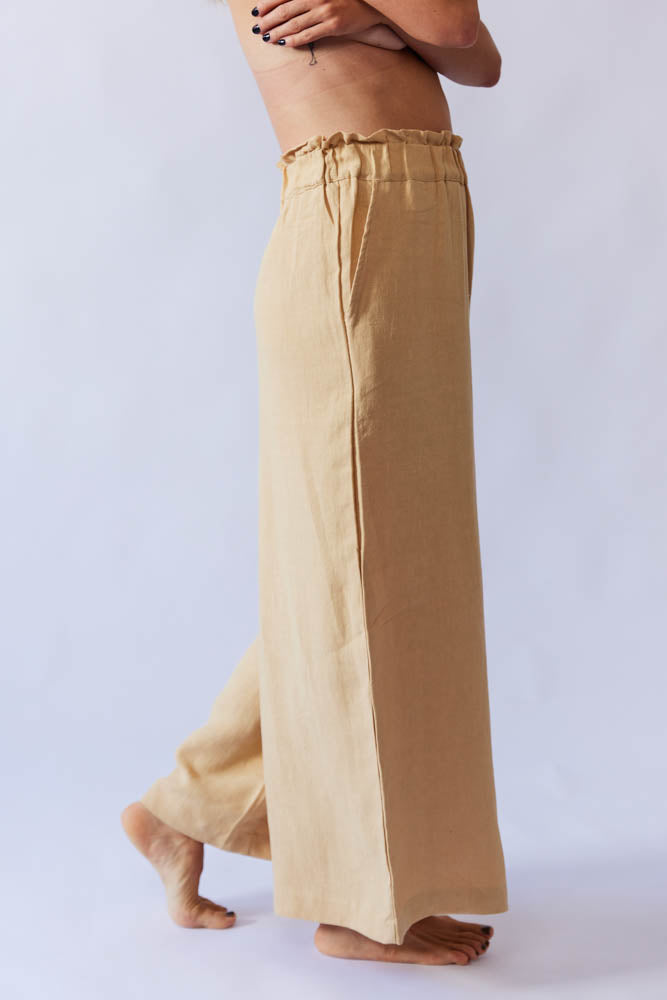 Mona Pant - Sand Antique Linen